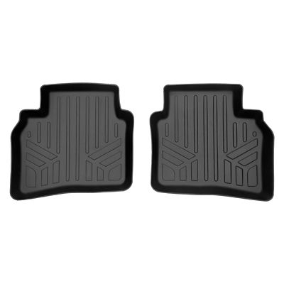 SMARTLINER 2 Rows Custom Fit Floor Liners for 2017-2025 Ford F350 SuperCrew, Gasoline, Vinyl, Not 4x4, Fits 1st Row Buckets