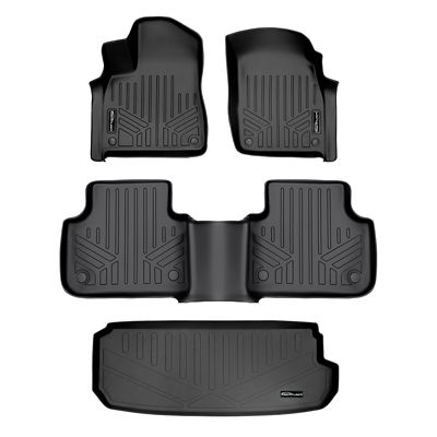 SMARTLINER Cargo Custom Fit Floor Liners Compatible with 2016-2020 Tesla Model X 5 Passenger, Electric
