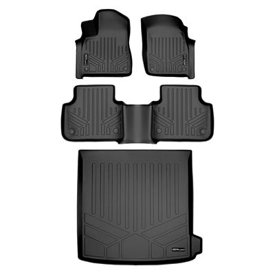 SMARTLINER 2 Rows Custom Fit Floor Liners Compatible with 2014-2015 Mercedes-Benz ML Class, Gasoline