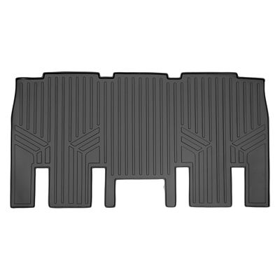 SMARTLINER 2 Rows Custom Fit Floor Liners Compatible with 2007-2013 Chevrolet Silverado 1500 Double Cab, Gasoline, Carpet