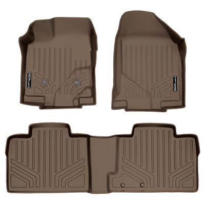 SMARTLINER 3 Rows Custom Fit Floor Liners for 2015-2020 GMC Yukon, Gasoline, 7 Passenger, 2nd Row Buckets, Denali and Regular