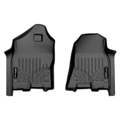 SMARTLINER 1st Row Custom Fit Floor Liners Compatible with 2009-2011 Dodge Ram 1500 Quad Cab, Gasoline, Carpet, Bench Seats,