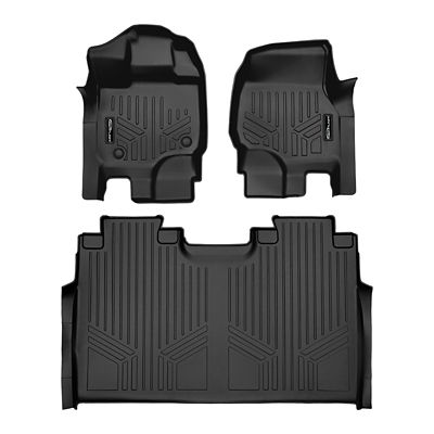 SMARTLINER Cargo Custom Fit Floor Liners Compatible with 2020-2025 Nissan Versa Sedan Gasoline 60/40 Split Fold Down Rear Seats
