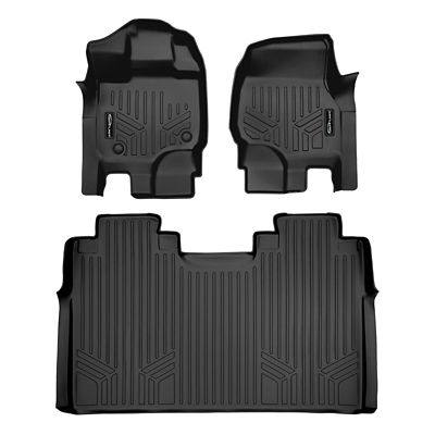 SMARTLINER 2 Rows Custom Fit Floor Liners Compatible with 2022-2026 Kia Carnival, Gasoline, 7 Passenger, SX Prestige VIP Lounge