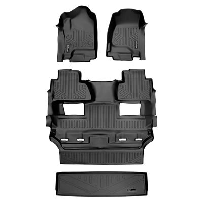 SMARTLINER 4 Row Floor Liners for 2015 - 2020 Chevrolet Tahoe 7 Passenger (3)