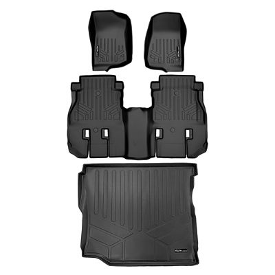 SMARTLINER 2 Rows Custom Fit Floor Liners Compatible with 2022-2022 Audi A3, Gasoline