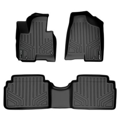 SMARTLINER 2nd Row Custom Fit Floor Liners for 2017-2025 Ford F-250 Super Cab, Gasoline, and Vinyl, 1st Row Bench Seats