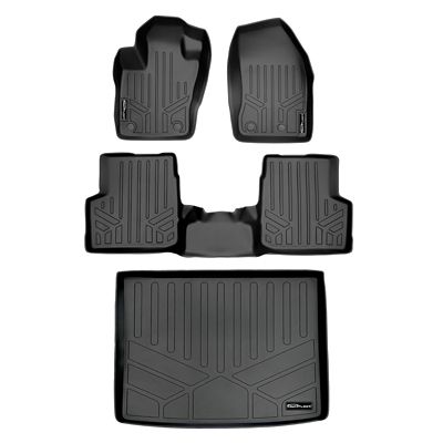 SMARTLINER 2 Rows Custom Fit Floor Liners Compatible with 2015-2018 Audi Q3, Gasoline, Fits Q3 and Q3 Quattro