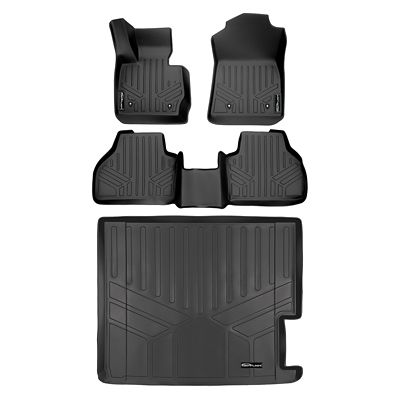 SMARTLINER 2 Rows Custom Fit Floor Liners Compatible with 2019-2025 Mazda 3 Sedan, Gasoline, Fits FWD Models