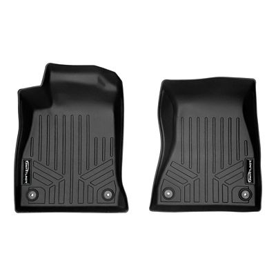 SMARTLINER 1st Row Custom Fit Floor Liners for 2020-2025 Chevrolet Silverado 2500 HD Crew Cab, Gasoline, Vinyl, Bench or Bucket
