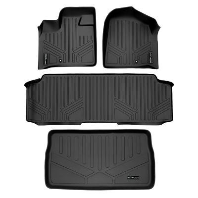 SMARTLINER 1st Row Custom Fit Floor Liners Compatible with 2013-2018 Toyota RAV4, Gasoline