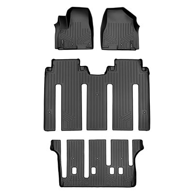 SMARTLINER 1st Row Custom Fit Floor Liners Compatible with 2014-2020 Mitsubishi Outlander, Gasoline