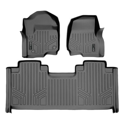 SMARTLINER 2 Rows Custom Fit Floor Liners for 2020-2023 Audi e-tron Sportback, Electric, Fits without 2nd Row Floor Retention