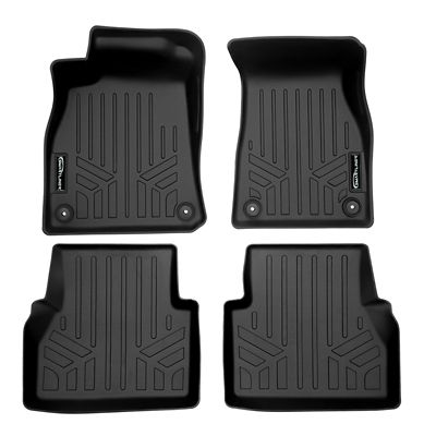 SMARTLINER 1st Row Custom Fit Floor Liners for 2009-2013 Toyota Corolla, Gasoline, Heating Vents Under Seat, Automatic