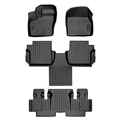 SMARTLINER 3 Row Floor Liners For 2014 - 2017 Ford Transit Connect Long Wheel Base And Passenger Van (3)