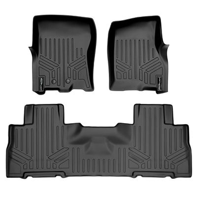 SMARTLINER 2 Rows Custom Fit Floor Liners Compatible with 2021-2025 Chrysler Pacifica, Gasoline, 8 Passenger, 2nd Row Bench