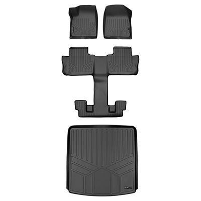 SMARTLINER 3rd Row Custom Fit Floor Liners Compatible with 2014-2020 Acura MDX, Gasoline