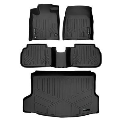 SMARTLINER 1st Row Custom Fit Floor Liners Compatible with 2022-2024 Rivian R1S 7 Passenger and SUV, Electric