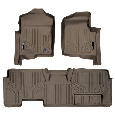 SMARTLINER 3rd Row Custom Fit Floor Liners for 2023-2025 Jeep Grand Wagoneer L 7 Passenger, Gasoline, Fits 2nd Row Bucket Seats