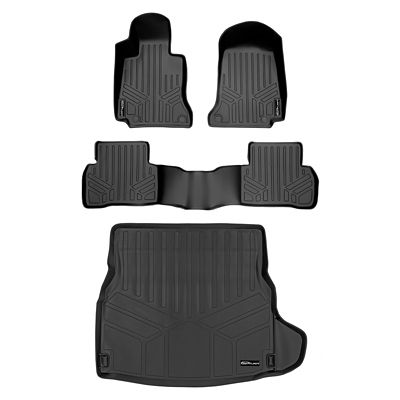 SMARTLINER 2 Rows Custom Fit Floor Liners Compatible with 2016-2021 Mazda CX3, Gasoline