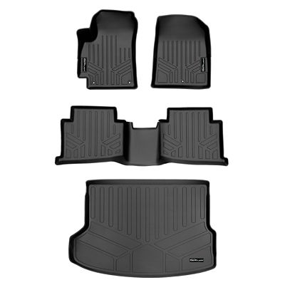 SMARTLINER 2nd Row Custom Fit Floor Liners Compatible with 2012-2013 BMW 328i Sedan, Gasoline