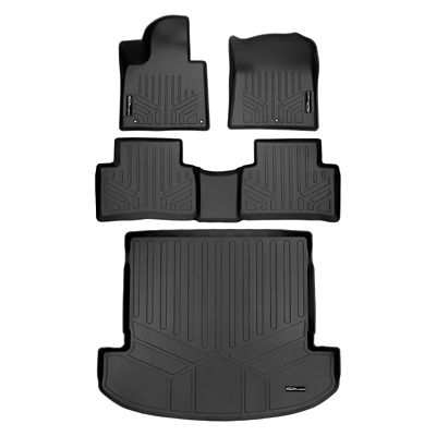 SMARTLINER 2 Rows Custom Fit Floor Liners Compatible with 2019-2025 Mazda 3 Hatchback, Gasoline, Fits AWD