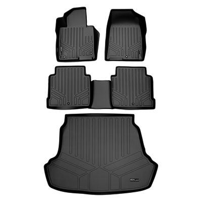 SMARTLINER 2-Row Custom-Fit Floor Liners with 2007-2014 GMC Sierra 2500 HD Crew Cab, Gas, Bench or Bucket Seats