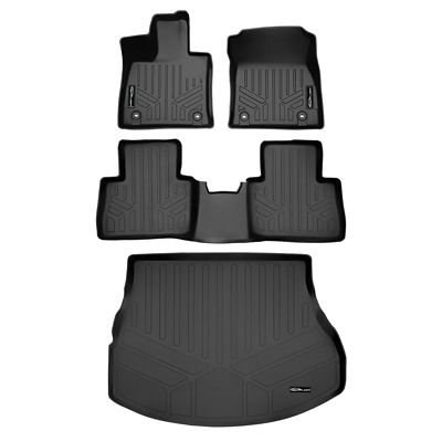 SMARTLINER 1st Row Custom Fit Floor Liners Compatible with 2017-2022 Mercedes-Benz GLC Class SUV, Gasoline