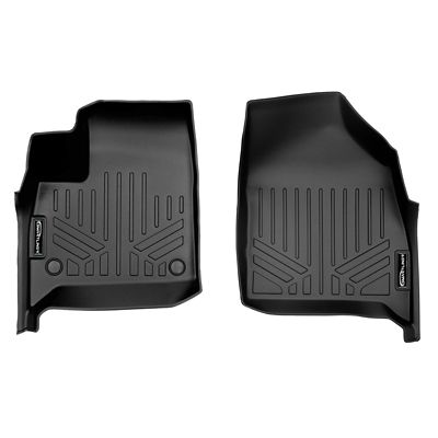 SMARTLINER 2 Rows Custom Fit Floor Liners Compatible with 2009-2010 Ford F150 Super Cab, Gasoline, Carpet, 2nd Row TrimLine
