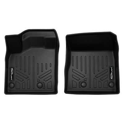 SMARTLINER 2 Rows Custom-Fit Floor Liners for 2017-2024 Nissan Titan King Cab, Gasoline, No Under-Seat Storage