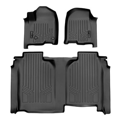 SMARTLINER 3 Rows Custom Fit Floor Liners for 2011-2017 Ford Expedition 7 Passenger, Gasoline, Fits 2nd Row Bucket Seats
