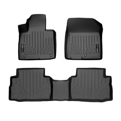SMARTLINER 3 Rows Custom Fit Floor Liners for 2010-2020 Dodge Journey, Gasoline, Fits 2010-2012 Models Dual Floor Hooks