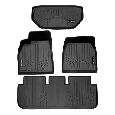 SMARTLINER 2nd Row Custom Fit Floor Liners Compatible with 2013-2015 Subaru XV Crosstrek, Gasoline