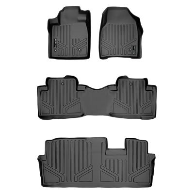 SMARTLINER 1st Row Custom Fit Floor Liners Compatible with 2014-2015 Kia Sorento, Gasoline
