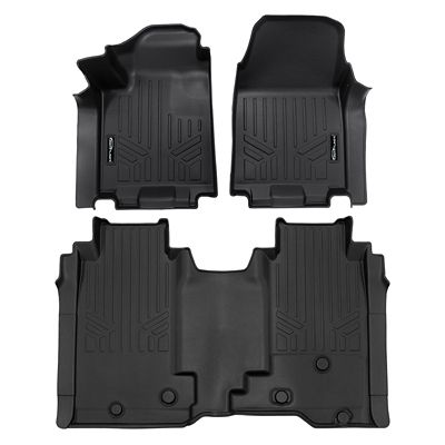 SMARTLINER 1st Row Custom Fit Floor Liners for 2013-2016 Ford F250 SuperCrew, Gasoline, Carpet, Bench or Bucket, Not 4x4