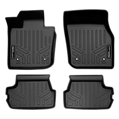 SMARTLINER 1st Row Custom Fit Floor Liners Compatible with 2024-2025 Ford Ranger Super Crew, Gasoline, Carpet and Vinyl