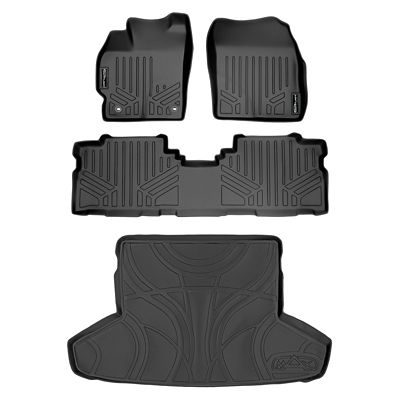 SMARTLINER 1st Row Custom Fit Floor Liners Compatible with 2018-2021 Mercedes-Benz AMG GLC 63 S Coupe, Gasoline