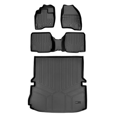 SMARTLINER 2nd Row Custom Fit Floor Liners Compatible with 2019-2021 Hyundai Tucson, Gasoline, Hook Retentions