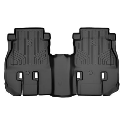 SMARTLINER 2 Rows Custom Fit Floor Liners Compatible with 2012 Ford F450 Super Cab, Gasoline, Carpet, Raised Footrest