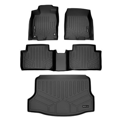 SMARTLINER 2 Rows Custom Fit Floor Liners Compatible with 2011-2017 Honda Odyssey, Gasoline
