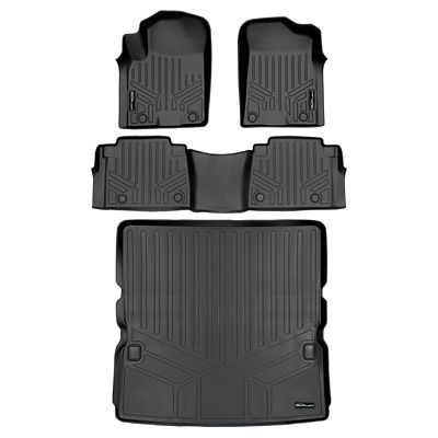 SMARTLINER 2 Rows Custom Fit Floor Liners Compatible with 2019-2025 Toyota RAV4, Gasoline