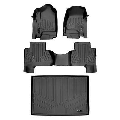 SMARTLINER 1st Row Custom Fit Floor Liners Compatible with 2011-2017 Ford Expedition EL, Gasoline