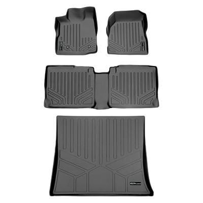 SMARTLINER 1st Row Custom Fit Floor Liners Compatible with 2011-2017 Honda Odyssey, Gasoline