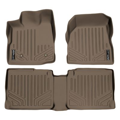 SMARTLINER 1st Row Custom Fit Floor Liners Compatible with 2011-2014 Ford F150 SuperCrew, Gasoline, Not for 4x4