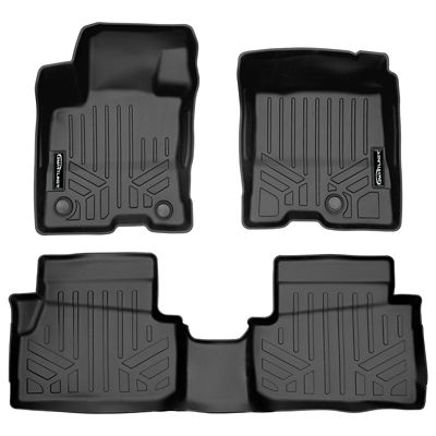 SMARTLINER 2 Rows Custom Fit Floor Liners for 2015-2020 Cadillac Escalade ESV 8 Passenger, Gasoline, 2nd Row Bench Seats