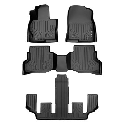 SMARTLINER 2 Rows Custom Fit Floor Liners Compatible with 2014-2019 Kia Soul, Gasoline