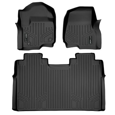 SMARTLINER 3 Rows Custom Fit Floor Liners Compatible with 2014-2021 Toyota Tundra CrewMax, Gasoline, No Rear Under Seat Storage