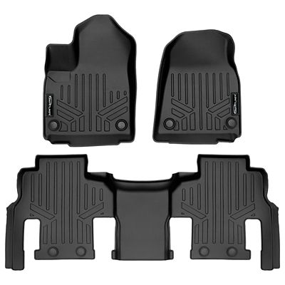 SMARTLINER 3 Rows Custom Fit Floor Liners Compatible with 2008-2010 Saturn Outlook 7 Passenger, Gasoline