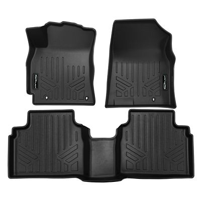 SMARTLINER 1st Row Custom Fit Floor Liners Compatible with 2011-2015 Chevrolet Cruze, Gasoline, Fits Automatic Transmission
