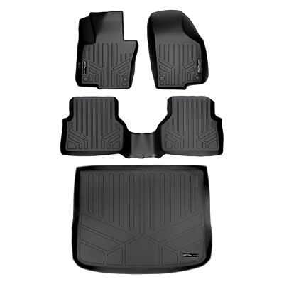 SMARTLINER 1st Row Custom Fit Floor Liners Compatible with 2007-2010 Chevrolet Tahoe, Gasoline